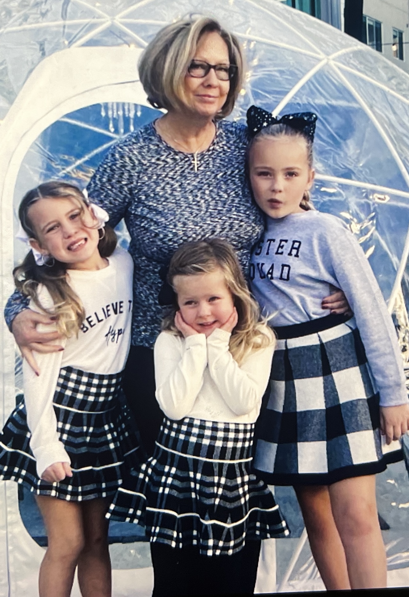 Robyn with grandchildren