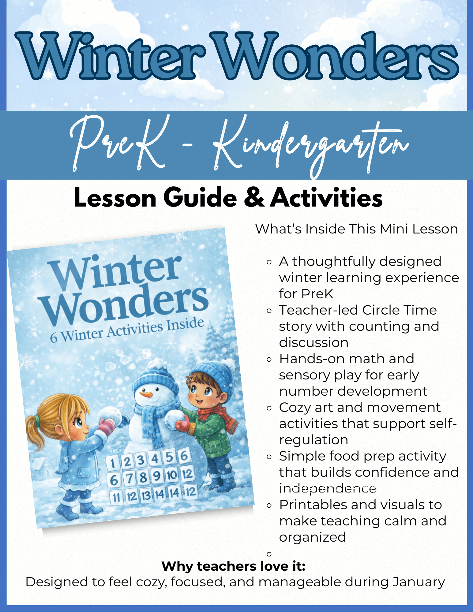 Winter Wonders Lesson Guide Preview