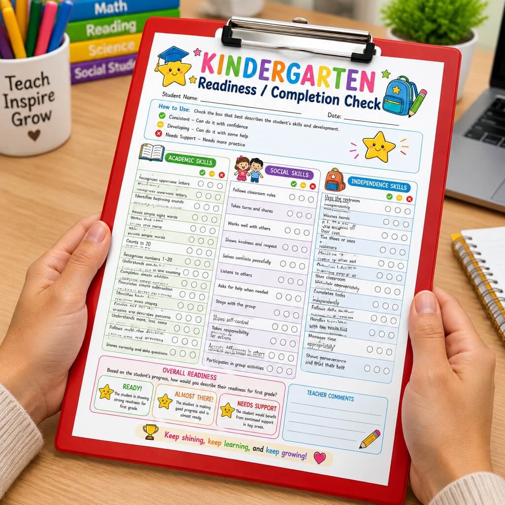 Kindergarten Readiness Checklist-452048311